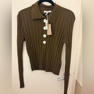 Madewell Ribbed Polo Sweater